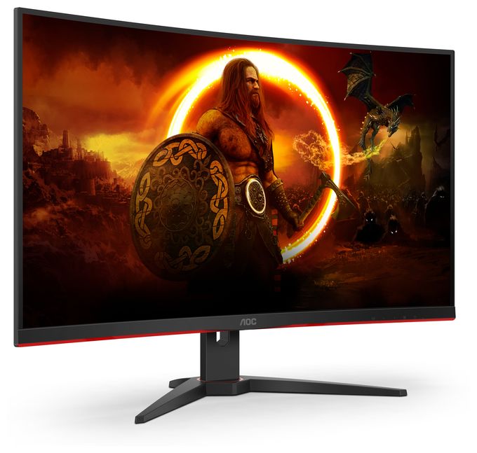 Full HD Monitor 80 cm (31.5 Zoll) 16:9 4 ms 300 cd/m²  C32G2ZE/BK (Schwarz, Rot) 