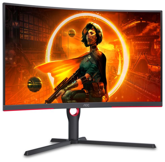 Quad HD Monitor 80 cm (31.5 Zoll) 16:9 4 ms 300 cd/m²  CQ32G3SU/BK (Schwarz, Rot) 