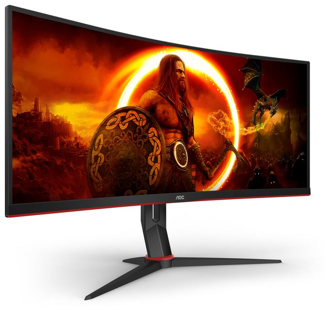 Quad HD Monitor 86,4 cm (34 Zoll) 21:9 5 ms 430 cd/m²  CU34G2XP (Schwarz, Rot) 