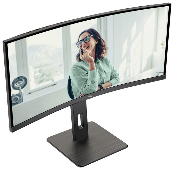Quad HD Monitor 86,4 cm (34 Zoll) 21:9 4 ms 300 cd/m²  CU34P3CV (Schwarz) 