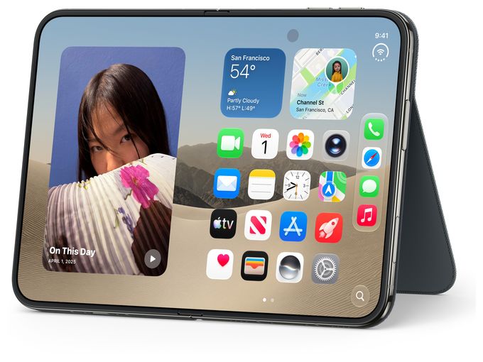 Folio für Apple iPhone Duo  Folio mit Standfuß (Navy) 