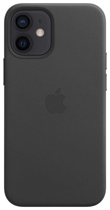Cover für Apple iPhone 12 mini  Leder Case mit MagSafe (Schwarz) 