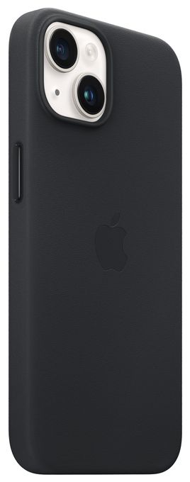 Cover für Apple iPhone 14  Leder Case mit MagSafe (Schwarz) 