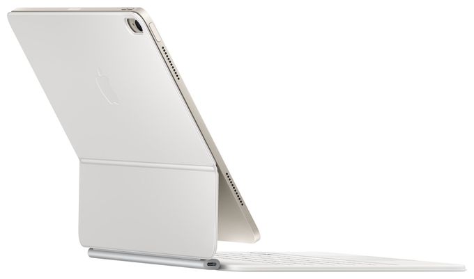 für Apple iPad Air 13" (M3) iPad Air 13" (M2) bis 33 cm (13")  Magic Keyboard (Weiß) 