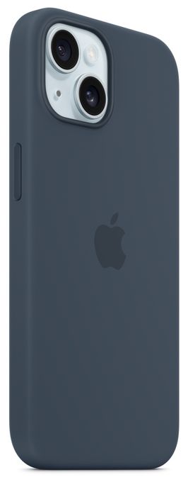 Cover für Apple iPhone 15  Silikon Case mit MagSafe (Navy) 