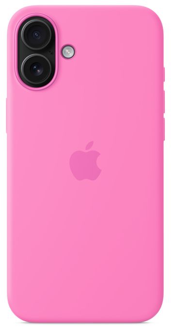 Cover für Apple iPhone 16 Plus  Silikon Case mit MagSafe (Pink) 