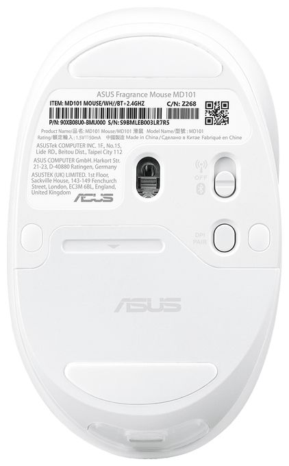 2400 DPI Haus Maus Optisch  Fragrance Mouse MD101 (Weiß) 