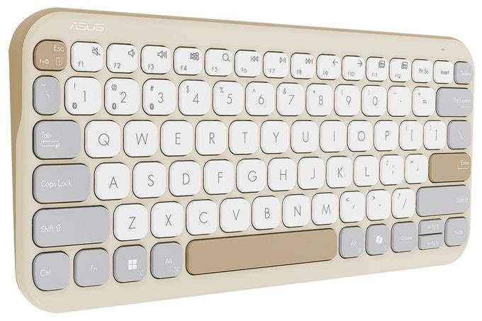 Home Tastatur Bluetooth  KW100 (Beige, Grau, Weiß) 