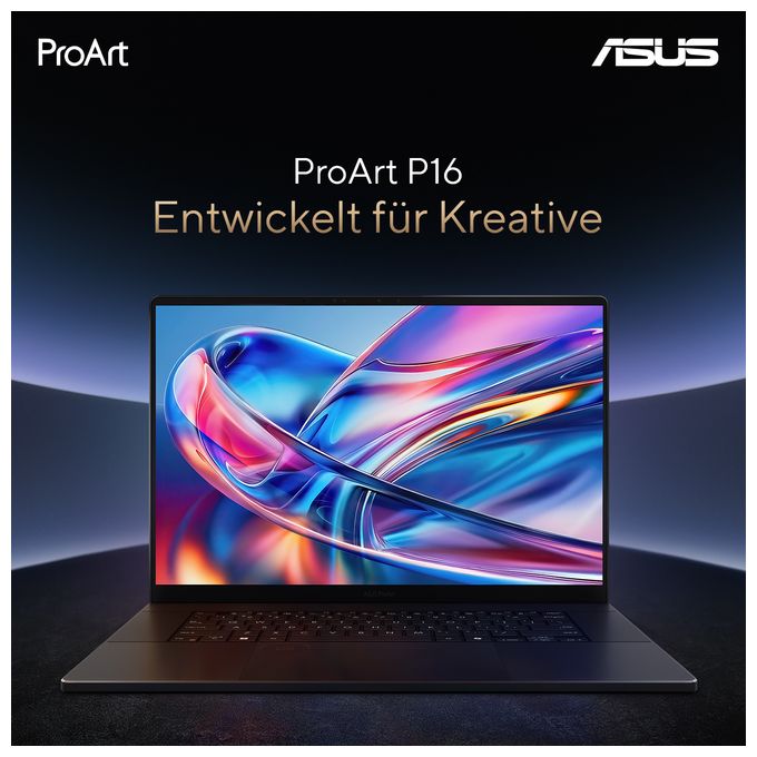 WQXGA Notebook 40,6 cm (16 Zoll) 3840 x 2400 Pixel 2 TB SSD Windows 11 Pro AMD Ryzen 9 max. 5,1 GHz  ProArt P16 H7606WW-SE002X Copilot+ PC (Schwarz) 