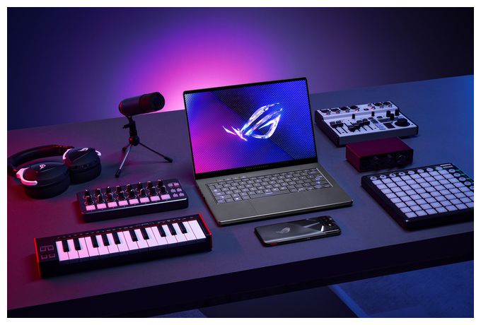 2K Ultra HD Notebook 35,6 cm (14 Zoll) 2880 x 1800 Pixel 1 TB SSD Windows 11 Home AMD Ryzen 9 max. 5,2 GHz  ROG Zephyrus G14 GA403UM-QS016W (Grau) 