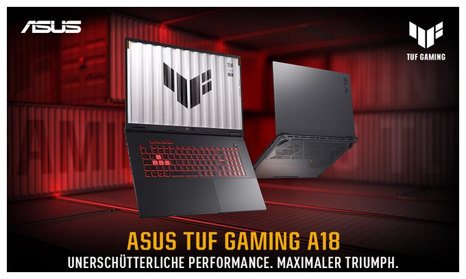WUXGA Notebook 45,7 cm (18 Zoll) 1920 x 1200 Pixel 1 TB SSD Windows 11 Home AMD Ryzen 7 max. 5,1 GHz  TUF Gaming FA808UM-S8011W (Schwarz, Grau) 