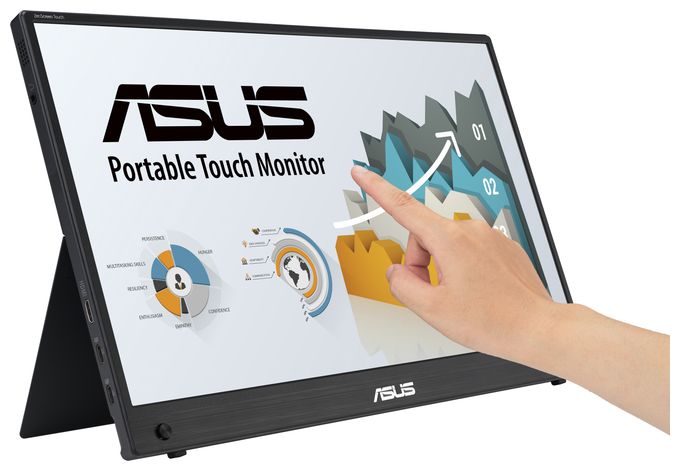 Full HD Monitor 39,6 cm (15.6 Zoll) 16:9 5 ms 250 cd/m²  ZenScreen Touch MB16AHT (Schwarz) 