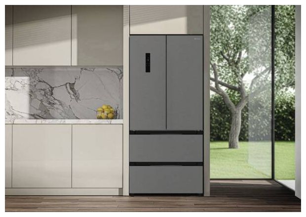 353 l / 157 l Kühl-Gefrierkombi freistehend NoFrost 210 kWh Jahr  KGDDNF182XLCIN (Edelstahl) 