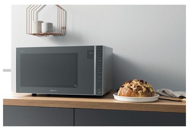Standgeräte Solo 900 W Größe: groß 7 Stufen Dampfgaren Grill  MW304M (Grau, Spiegel) 