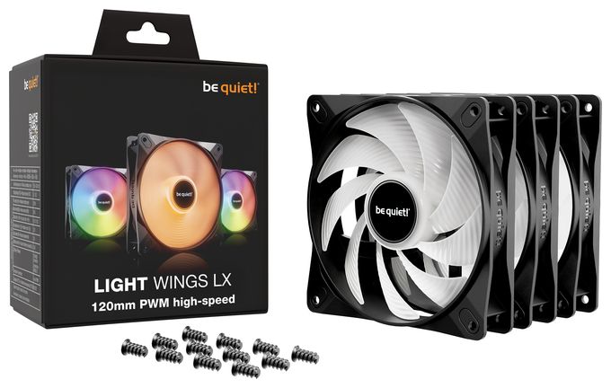 LIGHT WINGS LX 120mm PWM High Speed 3-Pack Black 
