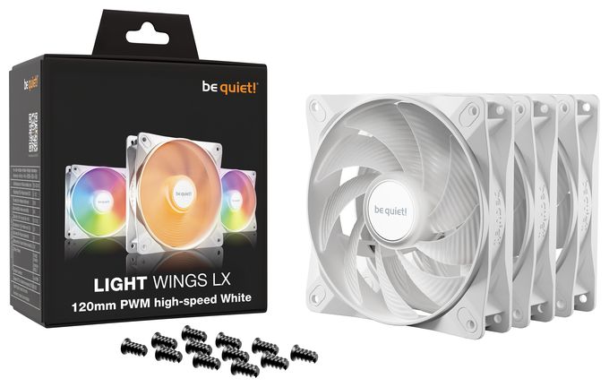 LIGHT WINGS LX 120mm PWM High Speed 3-Pack White 