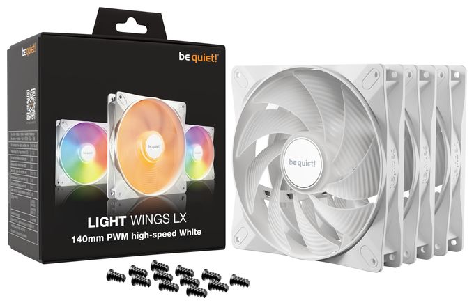 LIGHT WINGS LX 140mm PWM High Speed 3-Pack White 