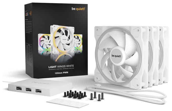 Light Wings White | 120mm PWM Triple Pack 