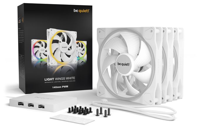 Light Wings White | 140mm PWM Triple Pack 