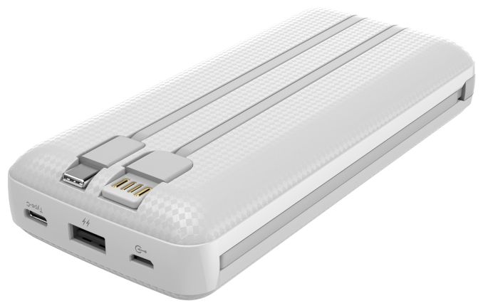 20000 mAh Powerbank USB Typ-A  Carbon 20 (Weiß) 