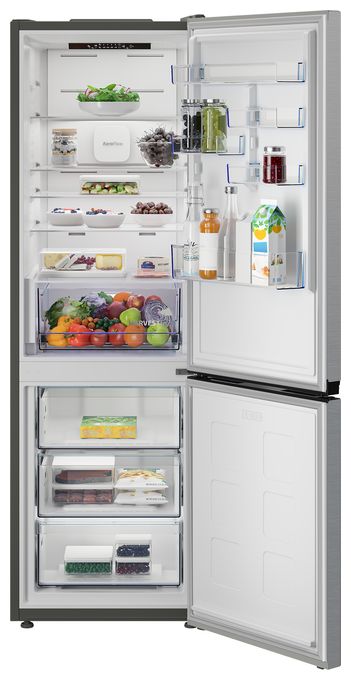 252 l / 118 l Kühl-Gefrierkombi freistehend NoFrost 207 kWh Jahr  B5RCNA376HXB (Silber) 