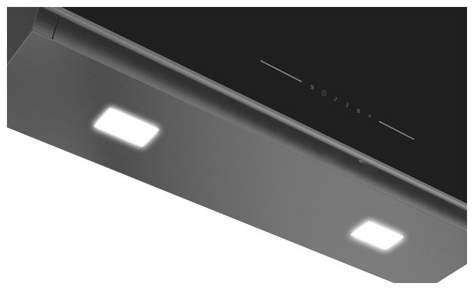 Abluft/Umluft Dunstabzugshaube/Esse Wand 90 cm (Schwarz) BHCA96641BBHS 