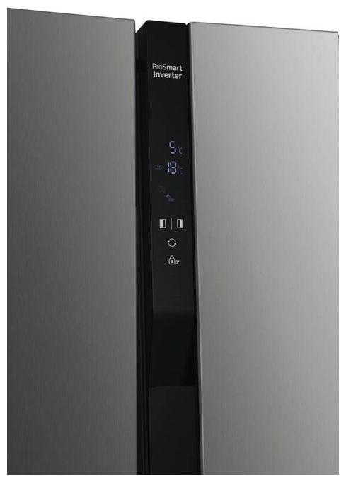 Side-by-Side Kühl-/ Gefrierkombination 347 l / 185 l 200 kWh NoFrost 1770 mm x 910 mm  GNO5324XPN (Edelstahl) 