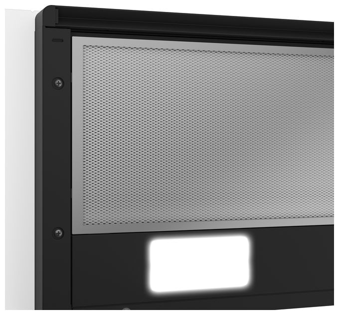 Abluft/Umluft Dunstabzugshaube/Esse Einbau 60 cm (Schwarz) HNT61310BH 