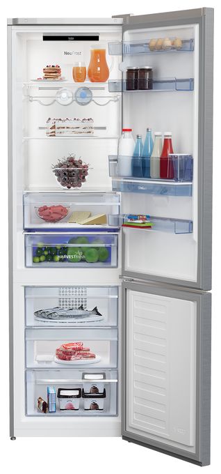 253 l / 109 l Kühl-Gefrierkombi freistehend NoFrost 258 kWh Jahr  RCNA406E40DZXBN (Edelstahl) 