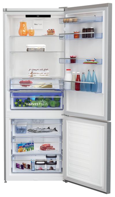 356 l / 158 l Kühl-Gefrierkombi freistehend NoFrost 243 kWh Jahr  RCNE560E50ZXPN (Edelstahl) 