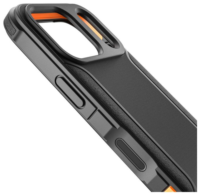 Cover für Apple iPhone 17 Pro / 18 Pro  Ultra Robust (Schwarz, Orange) 