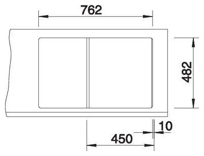 Edelstahl 1 Becken  TIPO 45 S Compact Einbauspüle für 45 cm Unterschrank (Edelstahl) 