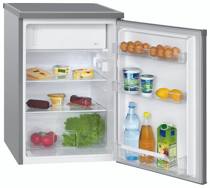 120 l / 107 l Tischkühlschrank EEK: E 137 kWh Jahr  KS2184 (Edelstahl) 