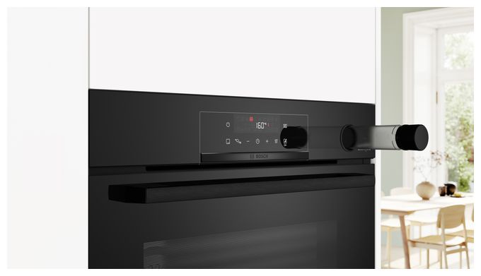 Einbaubackofen groß Dampfgaren AutoClean (Schwarz) Serie 4 HRG4720B3 