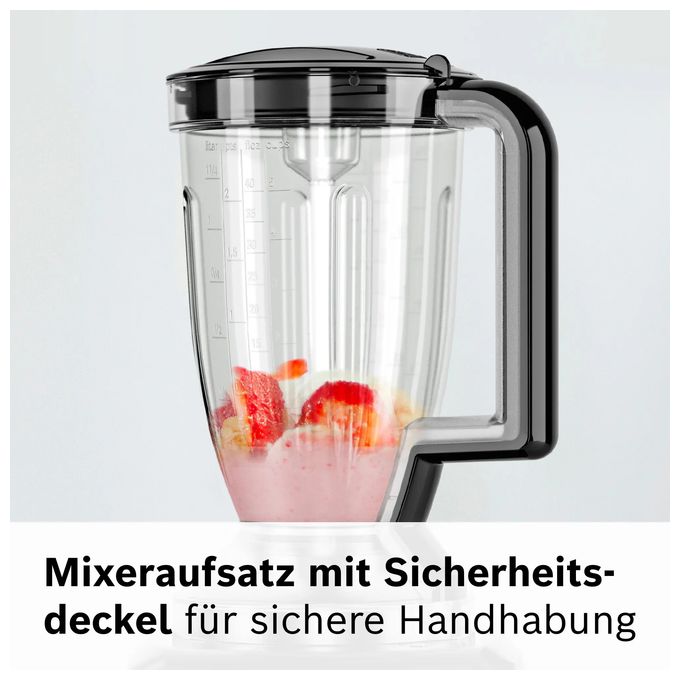 900 W Küchenmaschine 2,3 l  MCM3PM38S MultiTalent 3 Plus (Schwarz/Silber) 