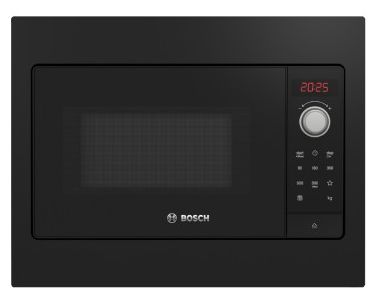 Einbau-Mikrowelle 800 W Größe: klein 5 Stufen (Schwarz) Serie 2 BFL523MB3 