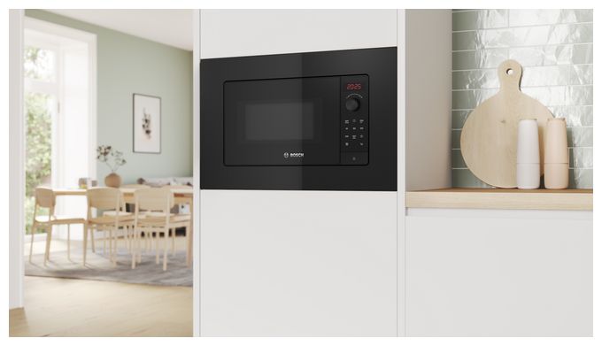 Einbau-Mikrowelle 800 W Größe: klein 5 Stufen (Schwarz) Serie 2 BFL623MB4 