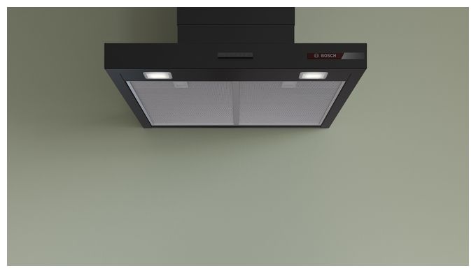 Abluft Dunstabzugshaube/Esse Wand 60 cm (Schwarz) Serie 2 DWB63BC60 