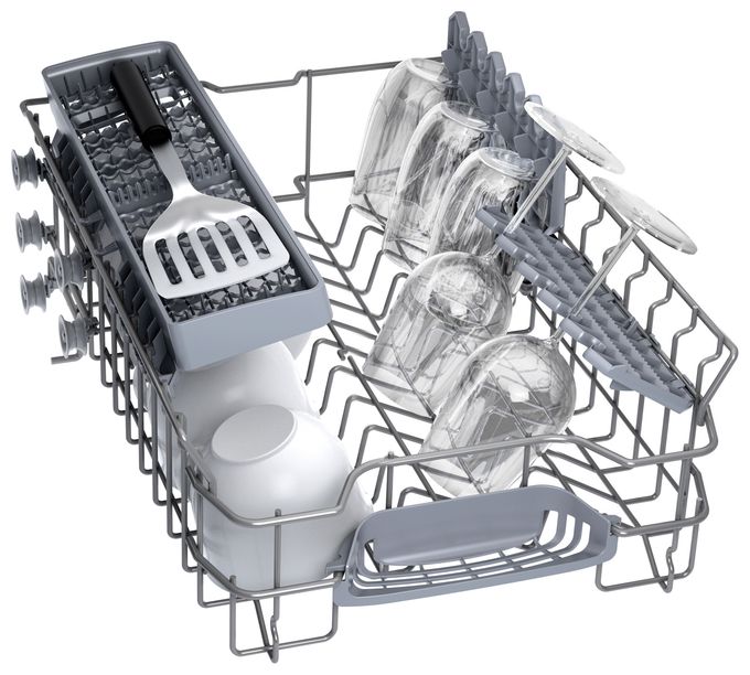 45 cm Geschirrspüler vollintegriert (ohne Front) Leise 10 Maßgedecke aquaStop Funktion Serie 2 SPV2HKX02E 