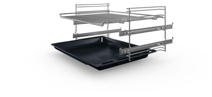 Freistehender Herd Elektro normal Variabler Doppelgrill 7 Beheizungsarten mit Glaskeramik Kochfeld Serie 4 HKR39C250 