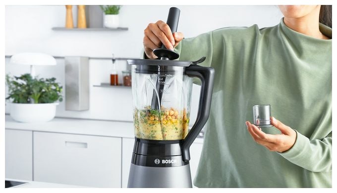 1,5 l Standmixer 2 Geschwindigkeiten 1200 W  Serie 4 MMB6172S (Silber) 