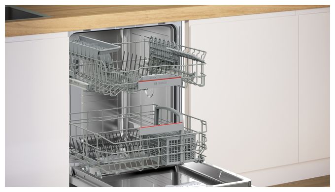 60 cm Geschirrspüler teilintegriert (ohne Front) Sehr leise 13 Maßgedecke aquaStop Funktion Wärmetauscher/EfficientDry Serie 4 SMI4EAS30E 