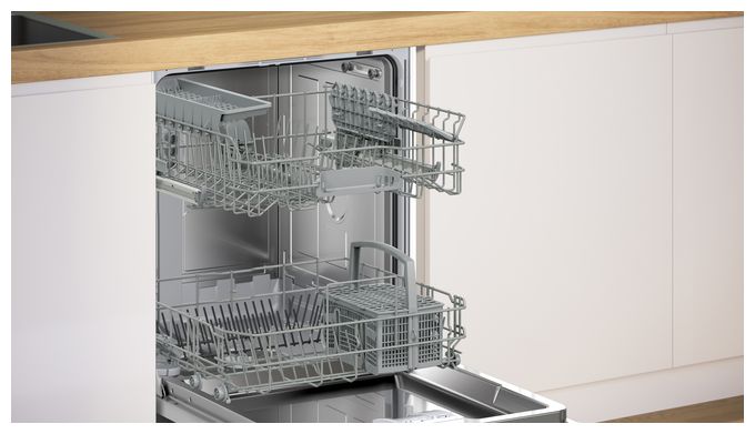 60 cm Geschirrspüler vollintegriert (ohne Front) leise 13 Maßgedecke aquaStop Funktion Wärmetauscher Serie 4 SMV4EU800E 