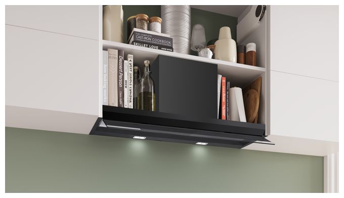 Abluft/Umluft Dunstabzugshaube/Esse Einbau 90 cm (Schwarz) Serie 6 DBB97DP60 