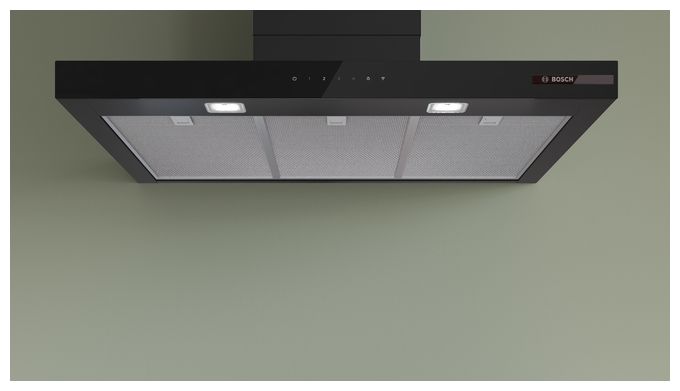 Abluft/Umluft Dunstabzugshaube/Esse Wand 60 cm (Schwarz) Serie 6 DWB97DN60 