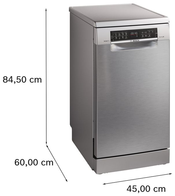 45 cm Geschirrspüler freistehend Leise 10 Maßgedecke aquaStop Funktion Serie 6 SPS6YMI14E 