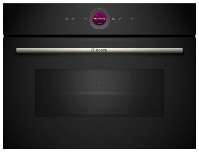 Einbau-Mikrowelle 1000 W Größe: groß 5 Stufen Grill (Schwarz) Serie 8 CEG732XB1 