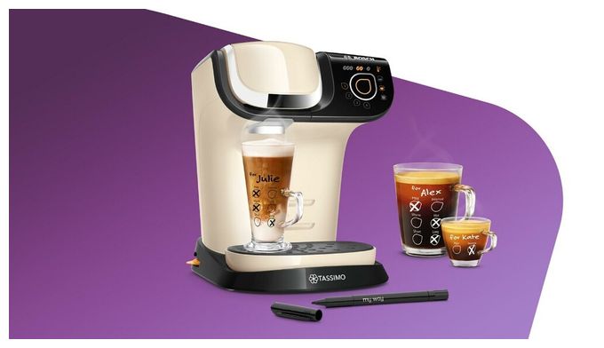 Kaffeekapsel Maschine  TAS6507 Tassimo My Way 2 (Beige, Schwarz) 
