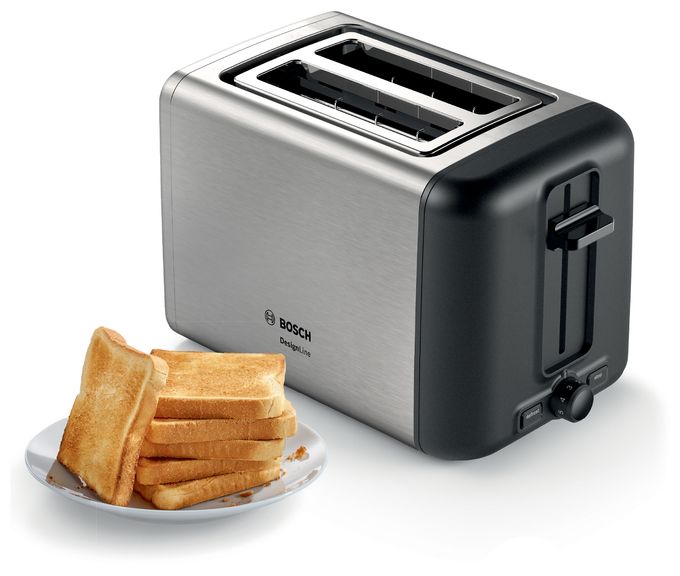 Toaster 970 W 2 Scheibe(n)  TAT3P420DE DesignLine (Schwarz, Silber) 