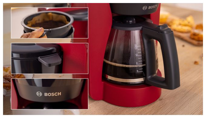 15 Tassen Filterkaffeemaschine 1,2 l  TKA2M114 MyMoment (Rot) 